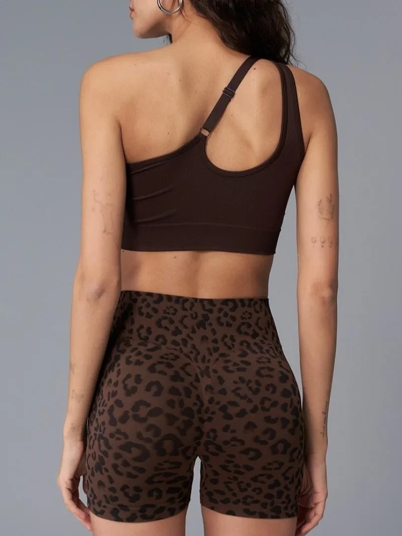 Leopard Print High Waist Shorts
