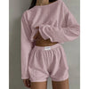 Pointelle Knit Loungewear Set