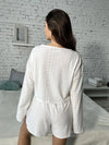 Pointelle Knit Loungewear Set